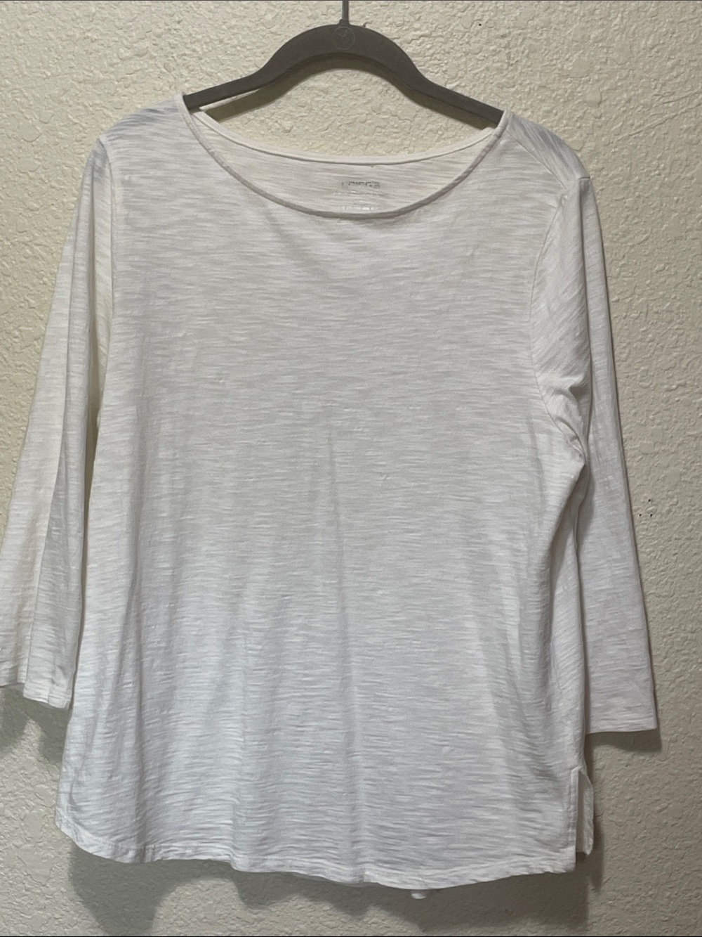 Chico's Ultimate Tee Women's White Tee. Good Condition. Chico's Size 2.